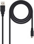 Nanocable 10.01.0503 Cable USB 2.0 de 3m, USB A a Micro-USB B, Negro